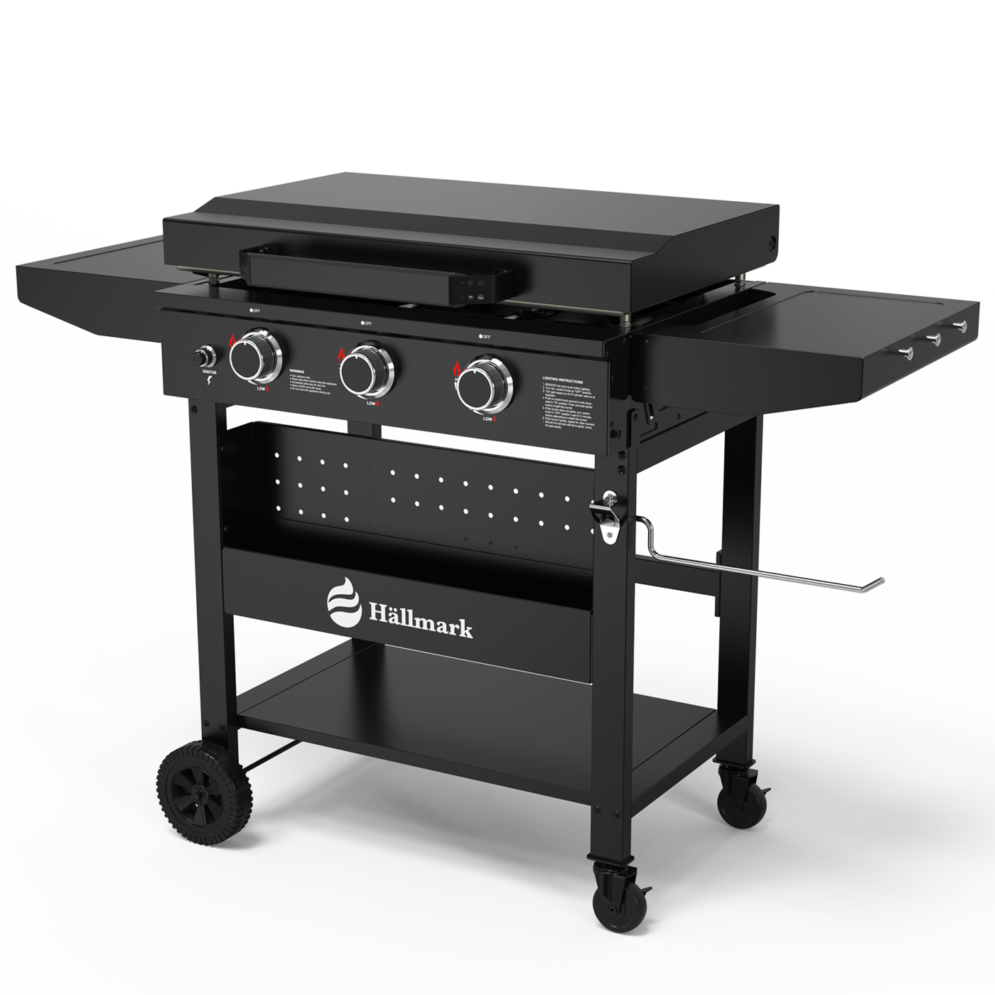 Hällmark Griddle med 3 brennere